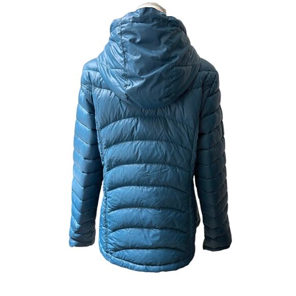 Andrew Marc Teal Packable Lightweight Premium Down Puffer Jacket Large - Picture 3 of 4